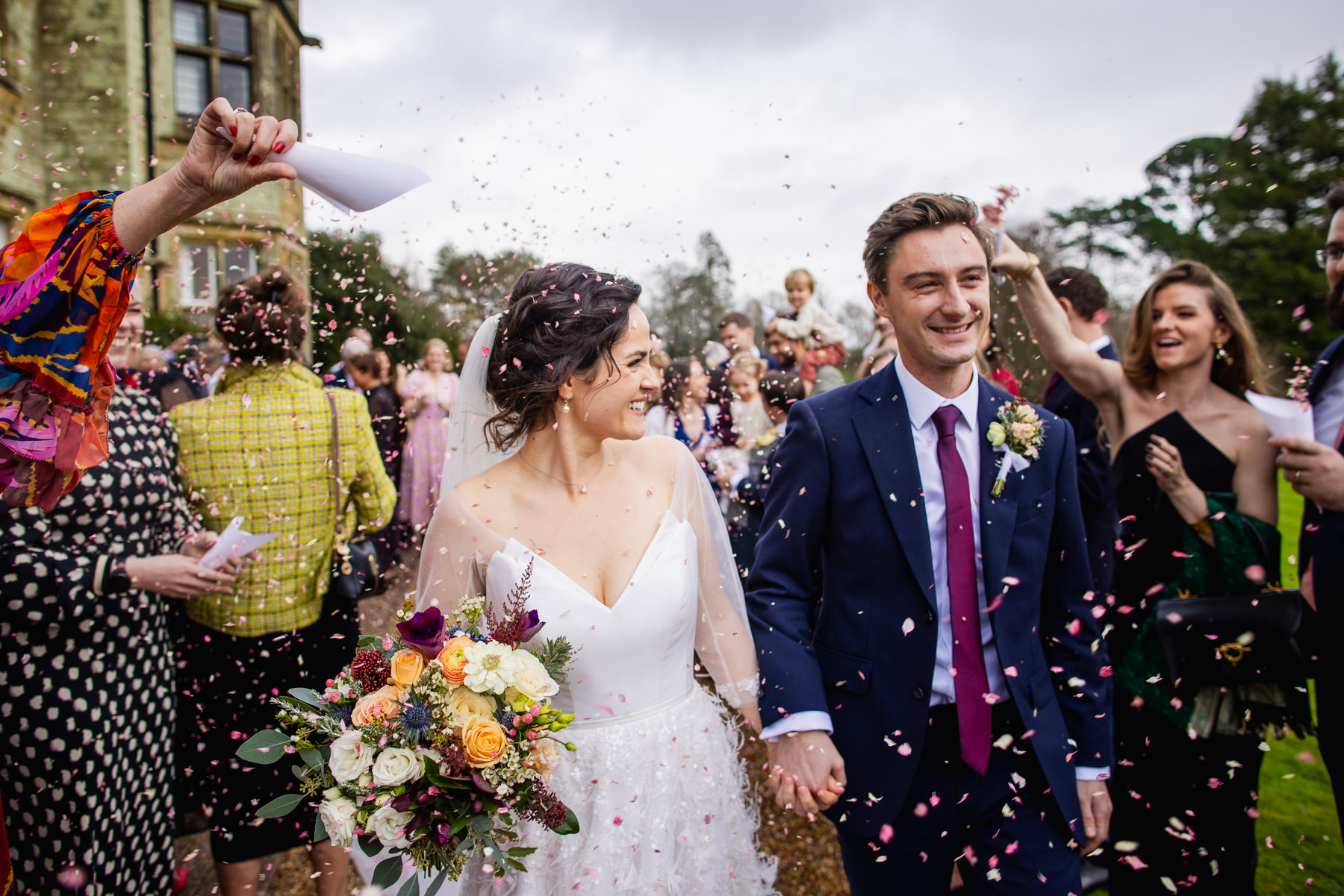 Izzie & Charlie’s winter wedding at Balcombe Place & Worth Abbey