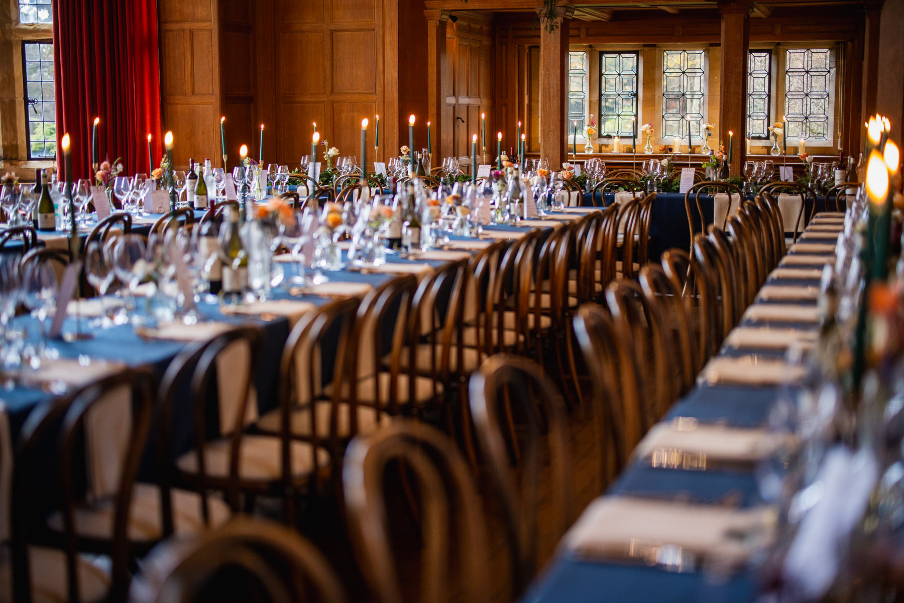 Candlelit reception at Balcombe Place