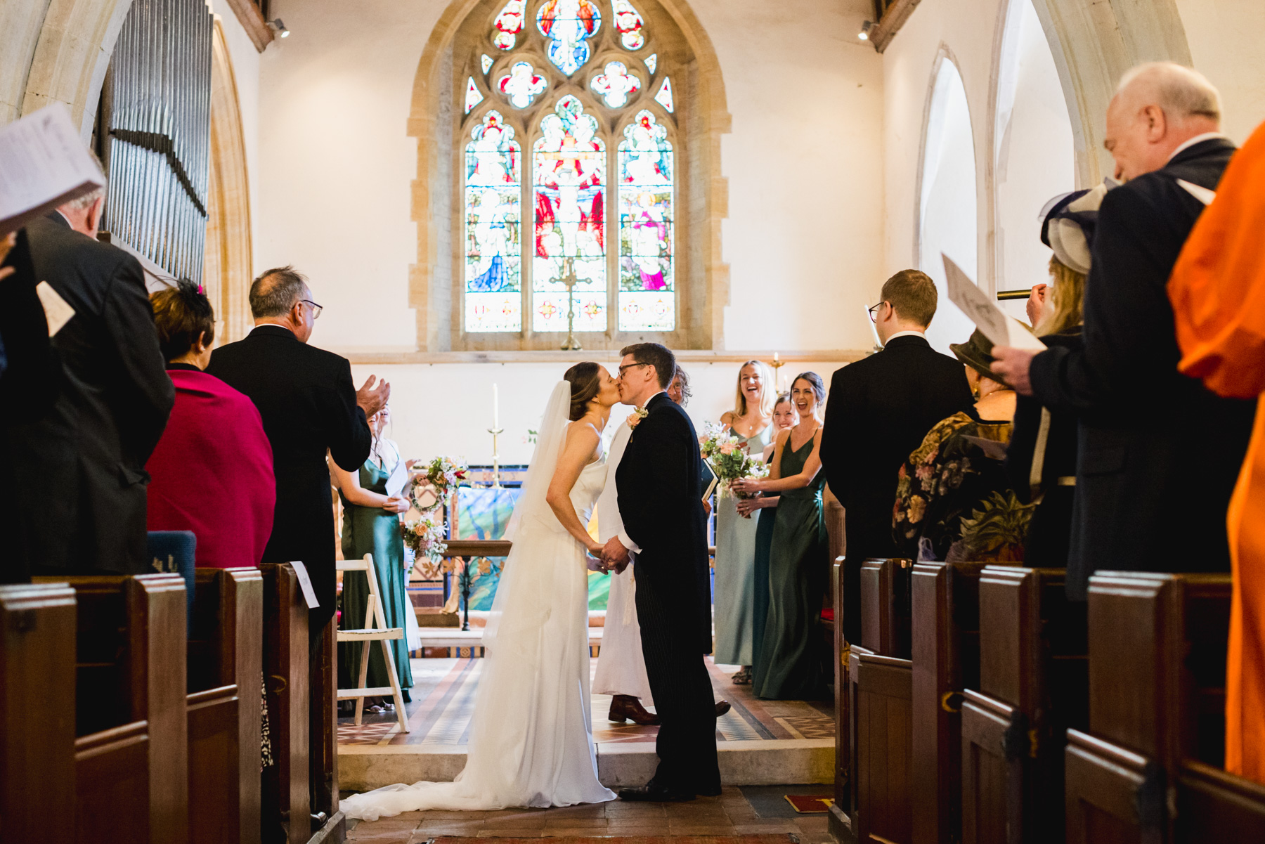 The first kiss at St Peters Church, Firle