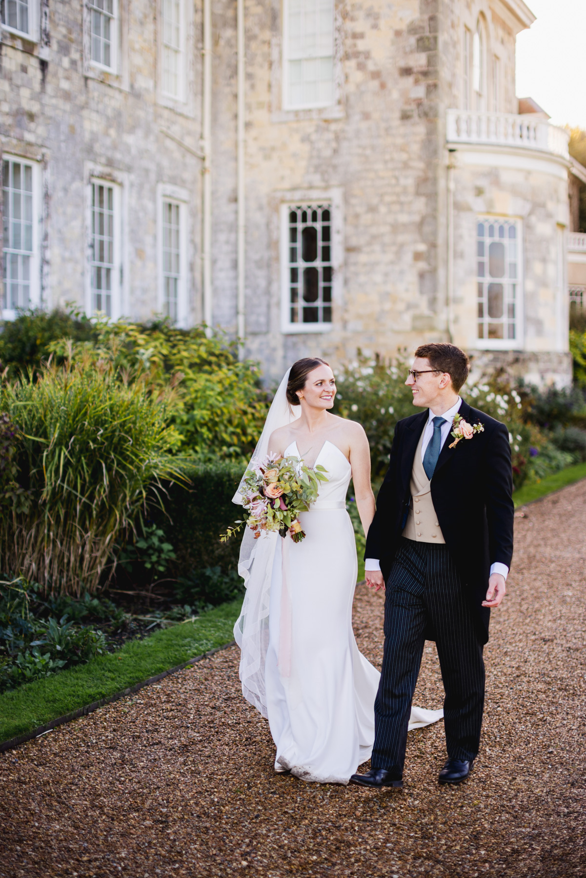 Wedding Portraits outside of Firle Place