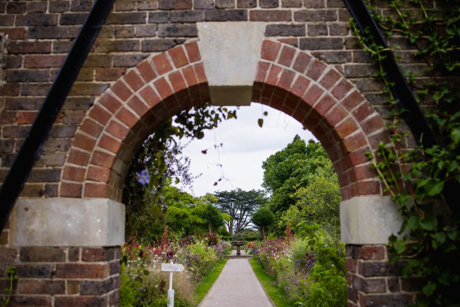 Avenue of flowers at Nymans in Sussex