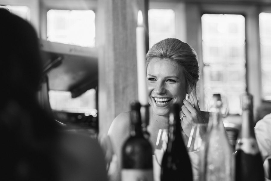 Candid moments during wedding speeches